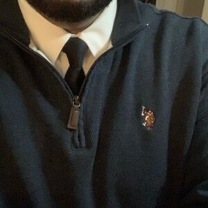 Polo by Ralph Lauren Dark Blue Half-Zip Sweater